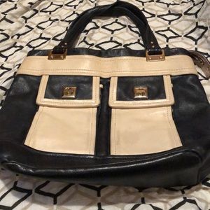 Kate Spade back and tan purse